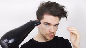 آموزش سشوار کشیدن مو مردانه